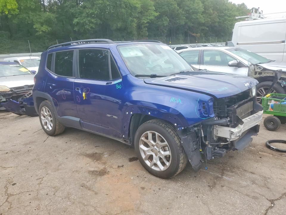 2018 Jeep Renegade VIN ZACCJABB0JPJ34854 COPART salvage auction — FRONT END, Ga - Cert Of Title-Salvage, sold $1,500 on 2026-08-21 (photo 4)