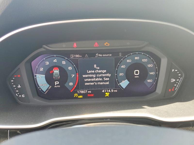 2025 Audi Q3 VIN WA1DECF30S1060485 COPART salvage auction — FRONT END, TX, sold $8,500 on 2026-10-08 (photo 9)