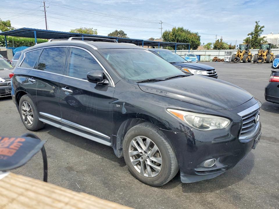 2015 Infiniti Qx60 VIN 5N1AL0MM1FC528481 COPART salvage auction — SIDE, CA - SALVAGE CERTIFICATE, sold $725 on 2026-08-20 (photo 4)