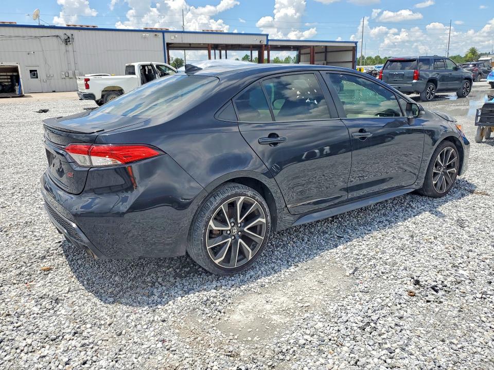 2020 Toyota Corolla VIN JTDS4RCE7LJ021760 COPART salvage auction — MINOR DENT/SCRATCHES, Salvage Title, sold $7,400 on 2026-08-28 (photo 3)