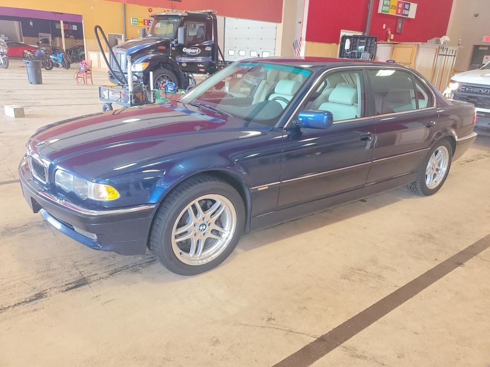 2001 BMW 7 series VIN WBAGH83481DP25938 — COPART salvage auction photo