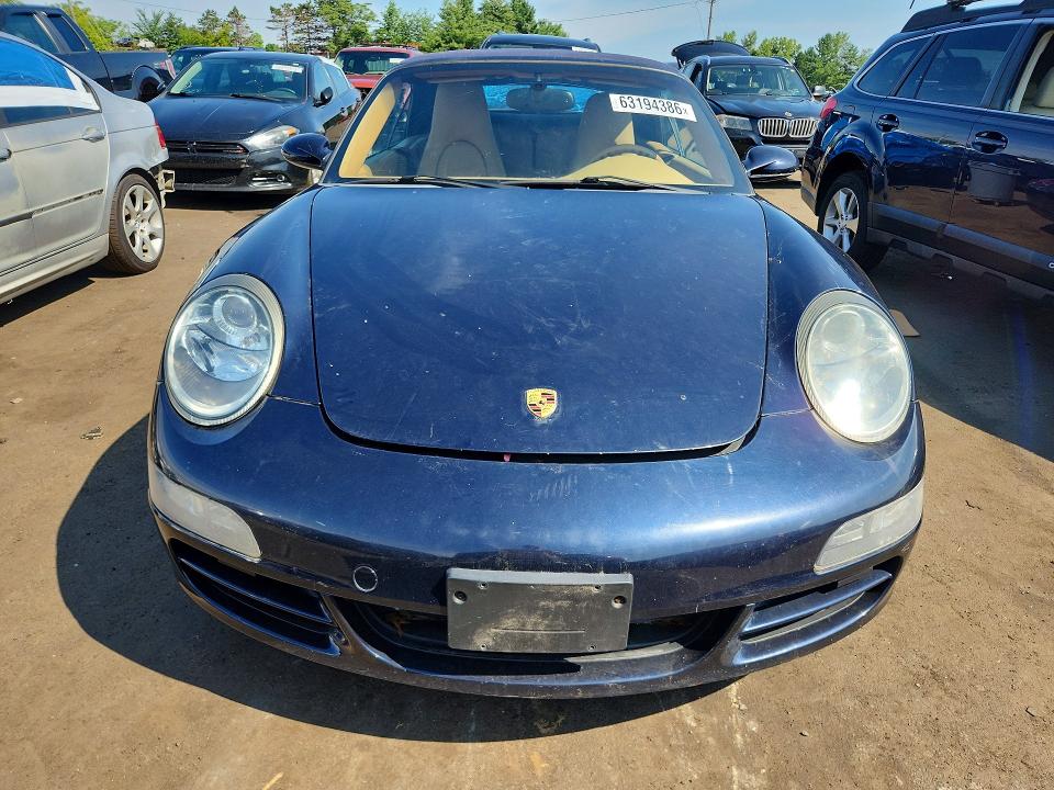 2008 Porsche 911 VIN WP0CA29968S765382 COPART salvage auction — FRONT END, CT - CERTIFICATE OF TITLE, sold $15,100 on 2026-08-07 (photo 5)