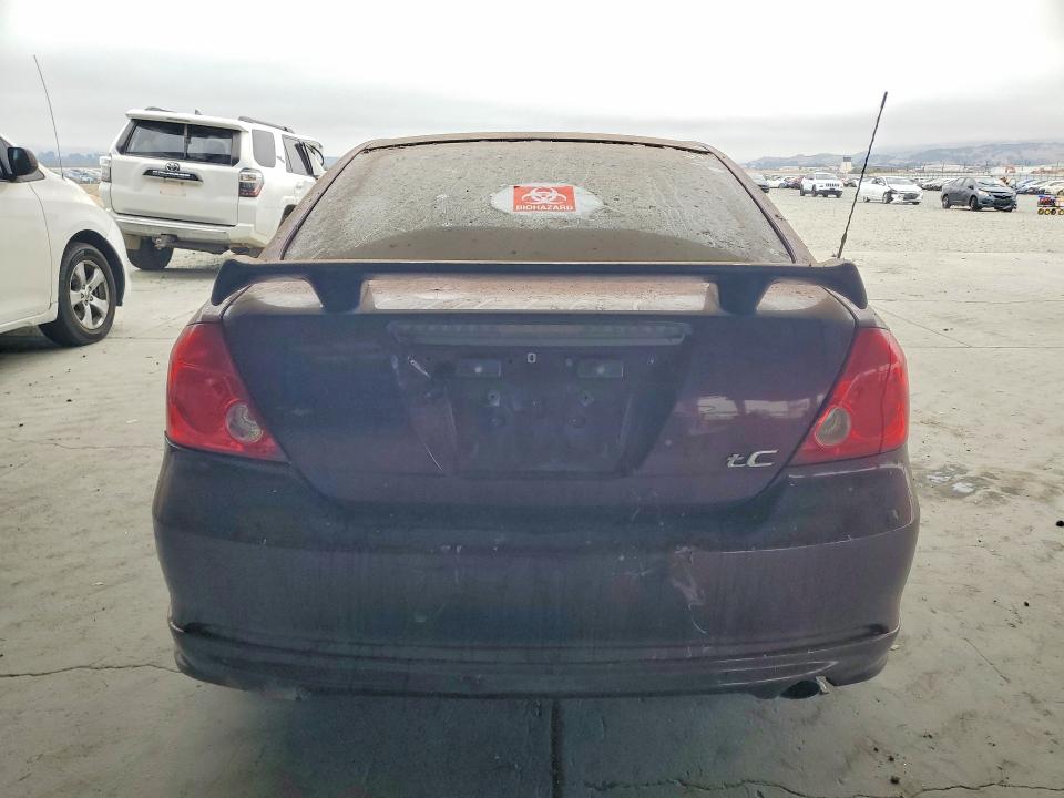 2006 Scion Tc VIN JTKDE177060106820 COPART salvage auction — REAR END, CA - DIS/DLR/EXP ONLY CLEAN TITLE, sold $275 on 2026-08-31 (photo 6)