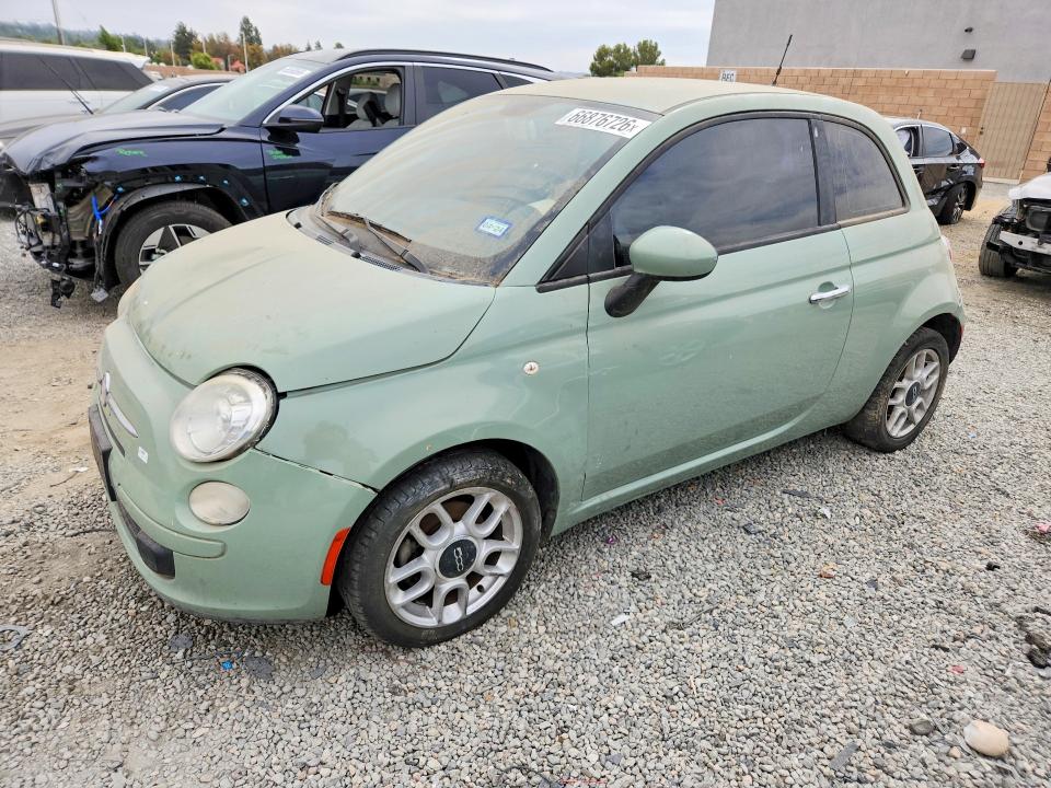 2012 Fiat 500 VIN 3C3CFFARXCT209849 COPART salvage auction — MINOR DENT/SCRATCHES, Ca - Cert Of Title-Salvaged, sold $175 on 2026-09-30 (photo 1)