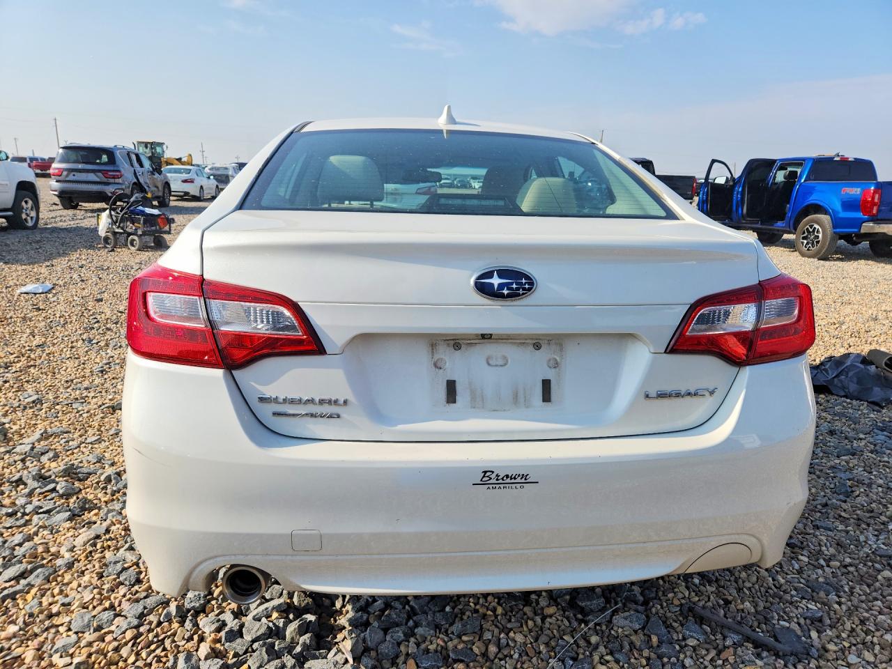 2016 Subaru Legacy VIN 4S3BNBC65G3018752 COPART salvage auction — Front End, TX - SALVAGE VEHICLE TITLE, sold $1,800 on 2026-09-23 (photo 6)