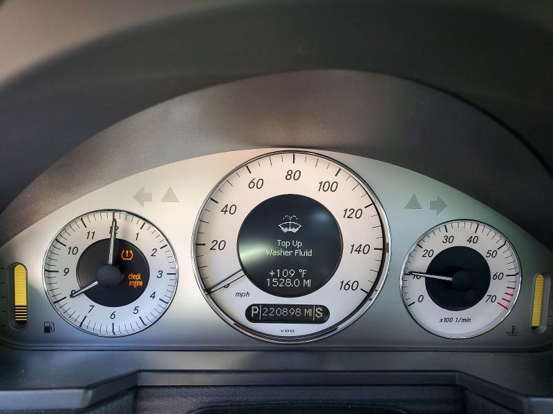 2009 Mercury E-class VIN WDBUF56XX9B431818 COPART salvage auction — NORMAL WEAR, CA - DIS/DLR/EXP ONLY CLEAN TITLE, sold $375 on 2026-08-20 (photo 9)