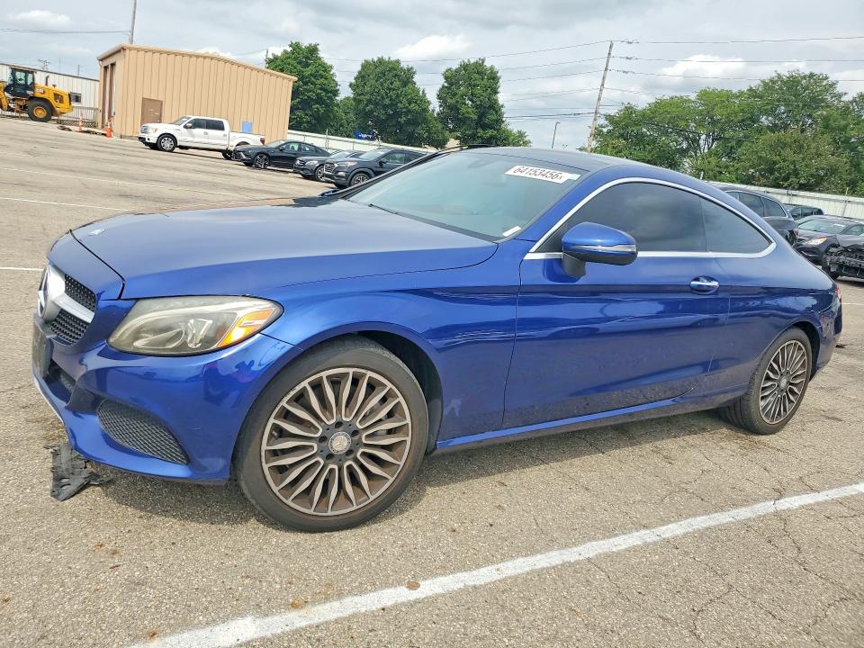2017 Mercedes-benz C class VIN WDDWJ4KB2HF331450 COPART salvage auction — SIDE, OH - CERTIFICATE OF TITLE, sold $4,950 on 2026-08-19 (photo 1)