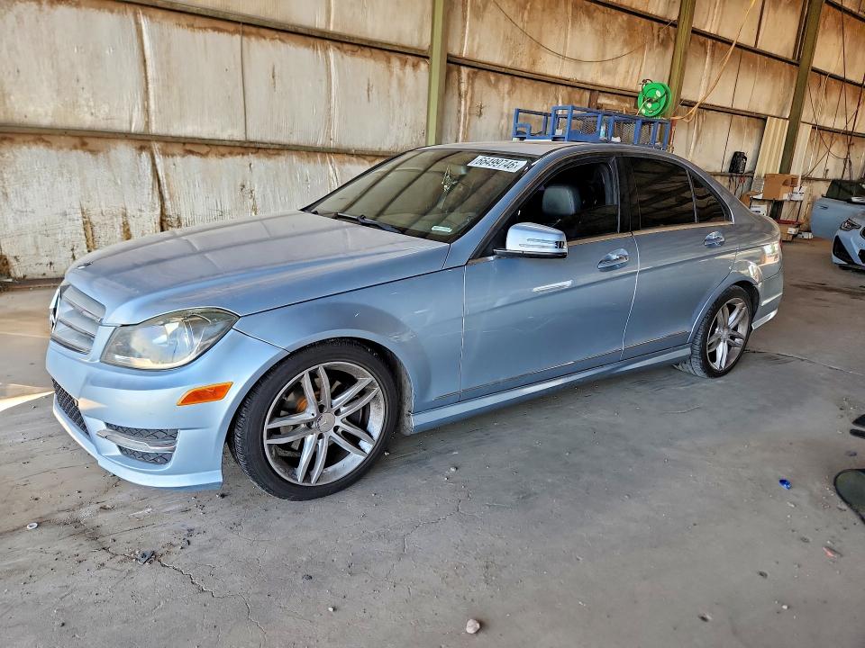 2013 Mercedes-benz C class VIN WDDGF4HB4DR270737 COPART salvage auction — REAR END, AZ - CERTIFICATE OF TITLE, sold $1,550 on 2026-09-14 (photo 1)