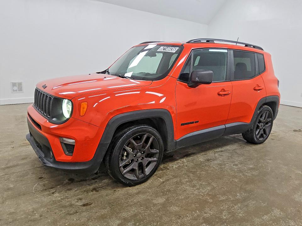 2021 Jeep Renegade VIN ZACNJCB12MPN27738 COPART salvage auction — MECHANICAL, GA - CERTIFICATE OF TITLE, sold $2,700 on 2026-08-13 (photo 1)
