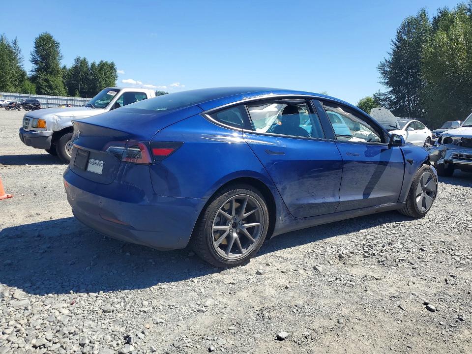 2021 Tesla Model 3 VIN 5YJ3E1EAXMF022858 COPART salvage auction — FRONT END, Wa - Bill Of Sale, sold $4,450 on 2026-08-28 (photo 3)