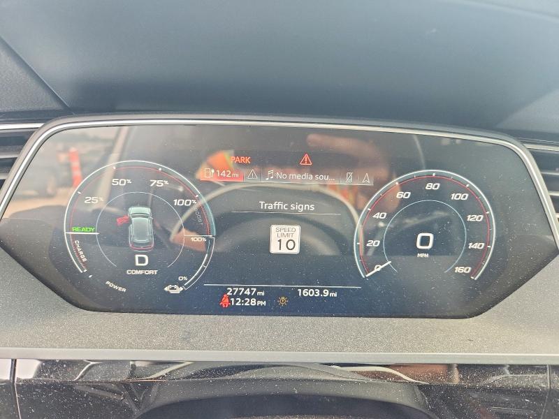 2022 Audi E-tron VIN WA1LAAGE8NB042262 COPART salvage auction — FRONT END, GA - CERT OF TITLE-SALVAGE, sold $16,400 on 2026-10-05 (photo 9)