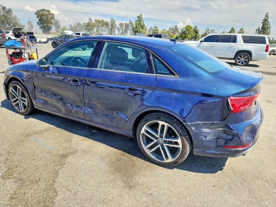 2018 Audi A3 VIN WAUAUGFF6J1010263 COPART salvage auction — SIDE, Salvage Title, sold $2,350 on 2026-10-09 (photo 2)
