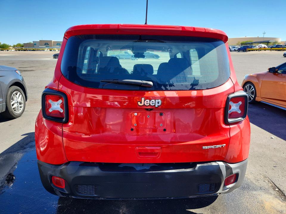 2020 Jeep Renegade VIN ZACNJAAB6LPL13719 COPART salvage auction — MINOR DENT/SCRATCHES, NV - CERTIFICATE OF TITLE, sold $4,150 on 2026-08-20 (photo 6)