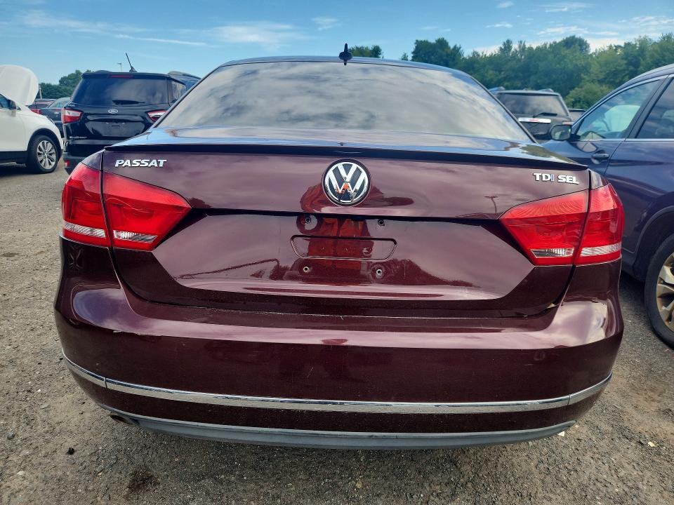 2013 Volkswagen Passat VIN 1VWCN7A33DC093307 COPART salvage auction — WATER/FLOOD, Ct - Certificate Of Title (P), sold $1,650 on 2026-08-13 (photo 6)