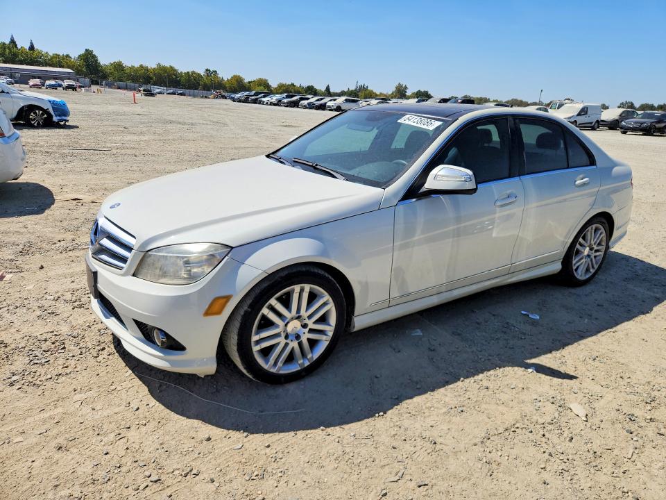 2008 Mercedes-benz C class VIN WDDGF54X58R023837 COPART salvage auction — REAR END, CA - SALVAGE CERTIFICATE, sold $100 on 2026-08-13 (photo 1)