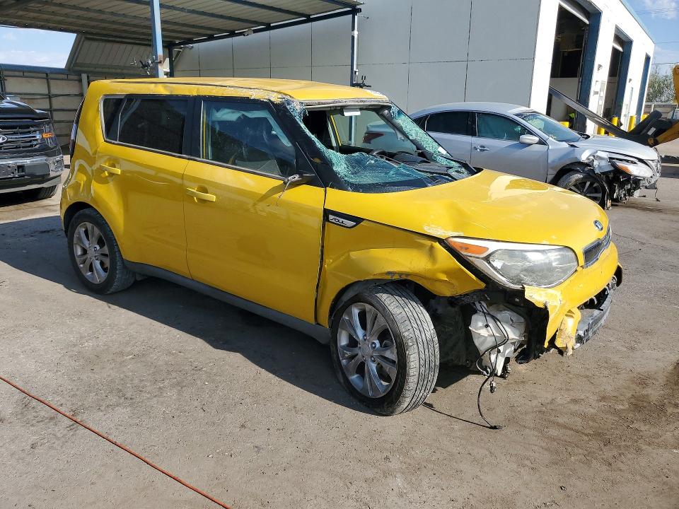 2016 Kia Soul VIN KNDJP3A58G7238966 COPART salvage auction — FRONT END, Tx - Salvage Vehicle Title, sold $525 on 2026-08-28 (photo 4)