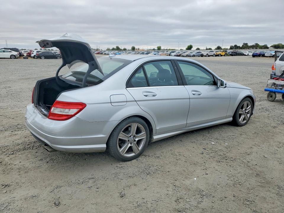 2010 Mercedes-benz C class VIN WDDGF5EBXAR121058 COPART salvage auction — REAR END, CA - SALVAGE CERTIFICATE, sold $725 on 2026-08-20 (photo 3)