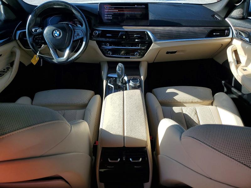 2021 BMW 5er VIN WBA53BH04MWX17496 COPART salvage auction — REAR END, Fl - Cert Of Title Slvg Rebuildable, sold $18,100 on 2026-08-21 (photo 8)