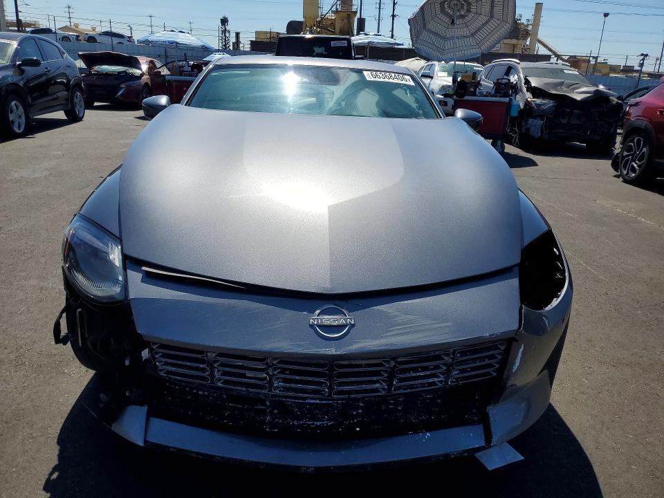 2024 Nissan Z VIN JN1BZ4BH2RM363238 COPART salvage auction — FRONT END, Ca - Salvage Certificate, sold $12,500 on 2026-08-26 (photo 5)