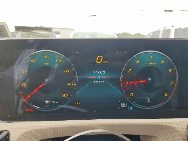 2020 Mercedes-benz Cla-klasse VIN WDD5J4HBXLN060302 COPART salvage auction — FRONT END, Ny - Mv-907A Salvage Certificate, sold $9,300 on 2026-08-17 (photo 9)
