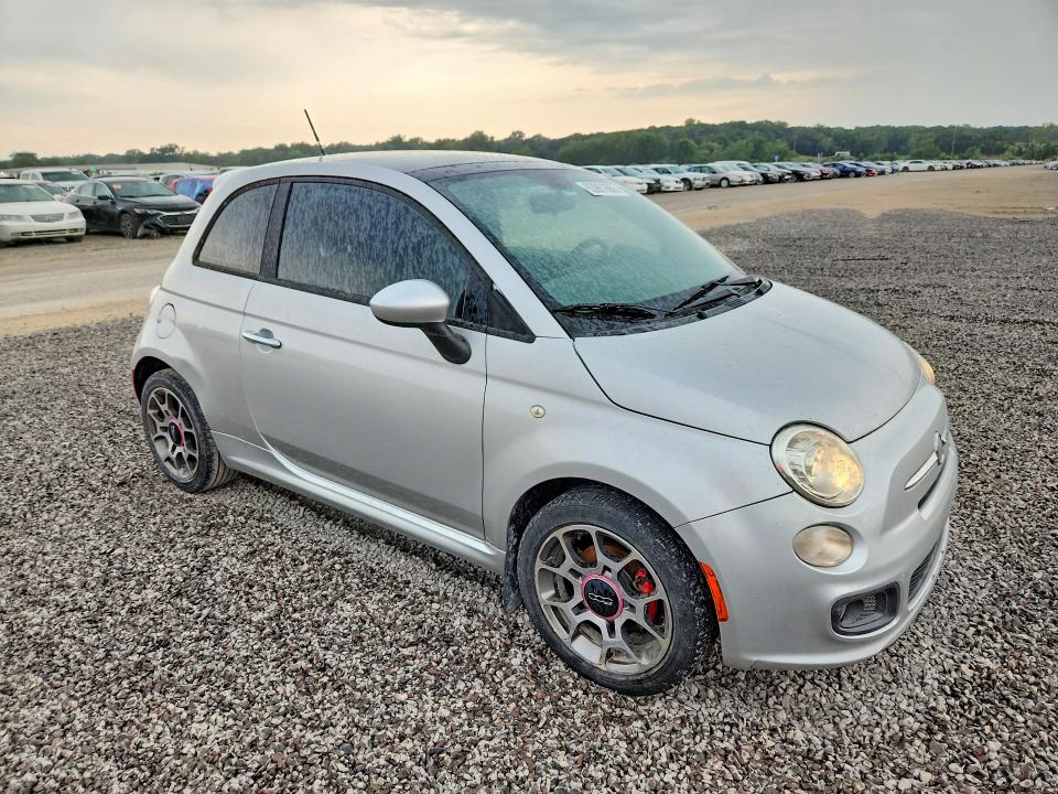 2012 Fiat 500 VIN 3C3CFFBR6CT174726 COPART salvage auction — MECHANICAL, Salvage Title, sold $375 on 2026-08-11 (photo 4)