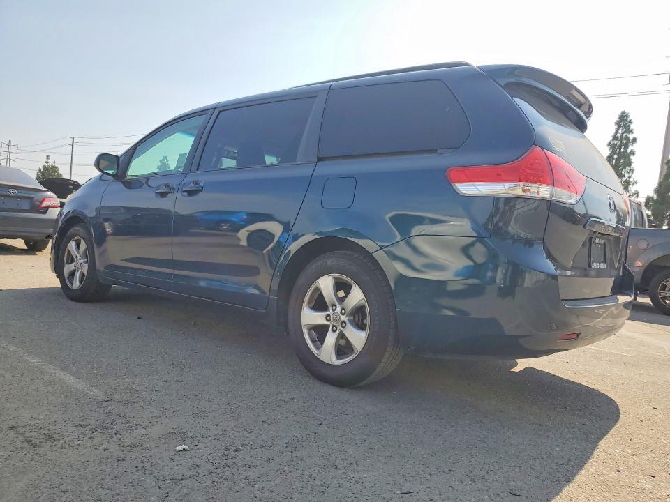 2012 Toyota Sienna VIN 5TDKK3DC1CS273183 COPART salvage auction — FRONT END, Salvage Title, sold $1,900 on 2026-09-01 (photo 2)