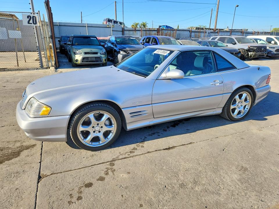 2002 Mercedes-benz Sl-klasse VIN WDBFA68F72F204506 — COPART salvage auction photo