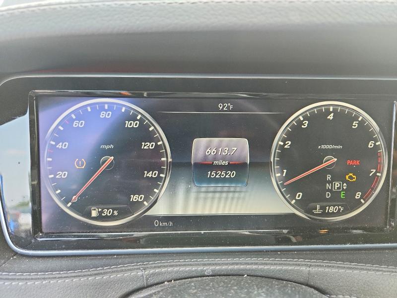 2016 Mercedes-benz S-klasse VIN WDDUG8FB0GA232130 COPART salvage auction — MECHANICAL, Wv - Certificate Of Title (P), sold $7,700 on 2026-08-24 (photo 9)