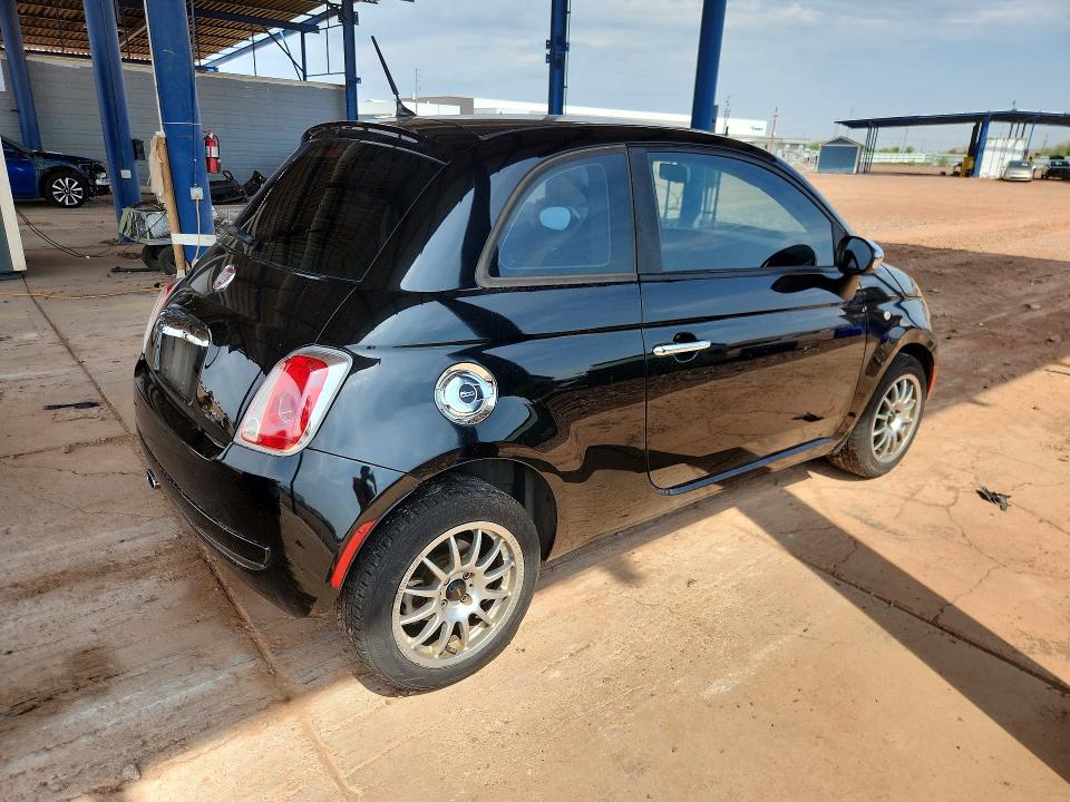 2012 Fiat 500 VIN 3C3CFFARXCT295423 COPART salvage auction — MINOR DENT/SCRATCHES, AZ - CERT OF TITLE - SALVAGE, sold $1,000 on 2026-09-10 (photo 3)