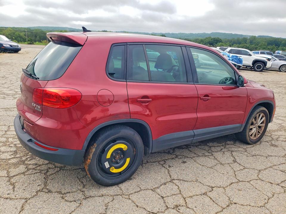 2014 Volkswagen Tiguan VIN WVGBV3AX6EW066074 COPART salvage auction — FRONT END, Va - Cert Of Title - Salvage, sold $1,200 on 2026-08-14 (photo 3)
