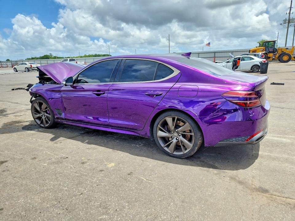 2022 Genesis G70 VIN KMTG54TE8NU103263 COPART salvage auction — FRONT END, Fl - Cert Of Title Slvg Rebuildable, sold $275 on 2026-09-18 (photo 2)