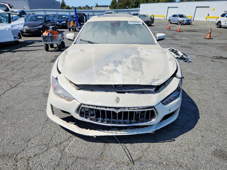 2018 Maserati Ghibli VIN ZAM57YSA8J1300480 COPART salvage auction — FRONT END, CA - DIS/DLR/EXP ONLY CLEAN TITLE, sold $20 on 2026-08-14 (photo 5)