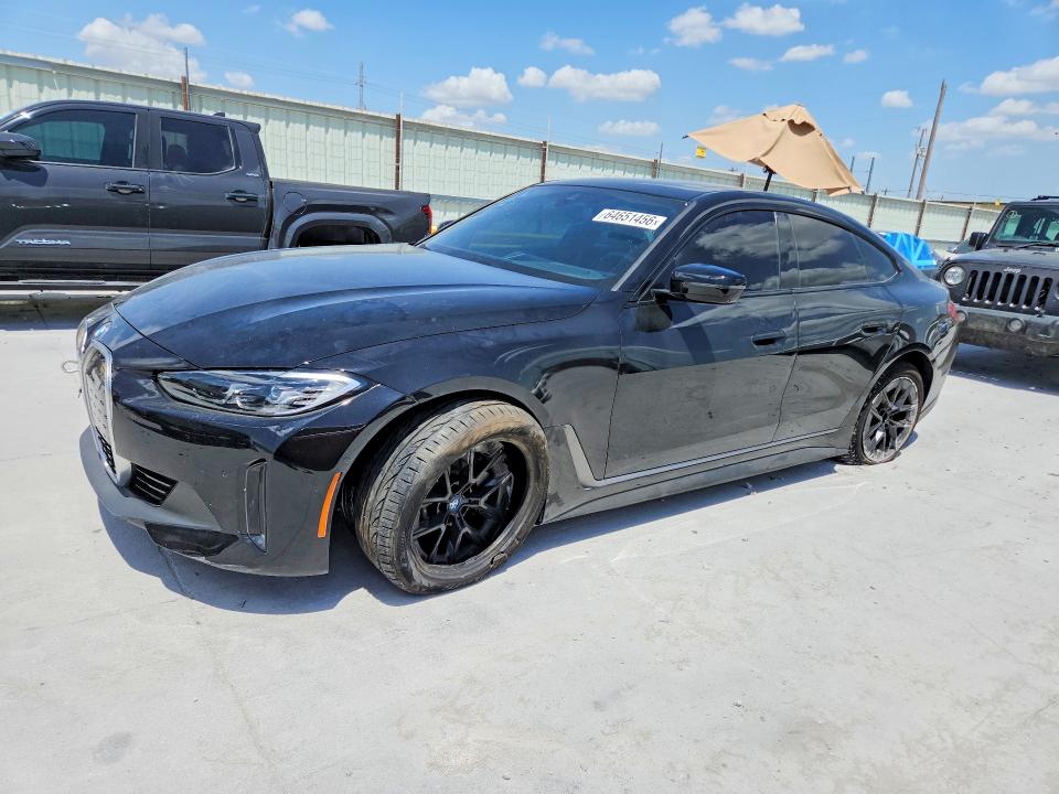 2023 BMW I4 VIN WBY43AW0XPFP65485 COPART salvage auction — FRONT END, Tx - Salvage Vehicle Title, sold $12,200 on 2026-08-25 (photo 1)