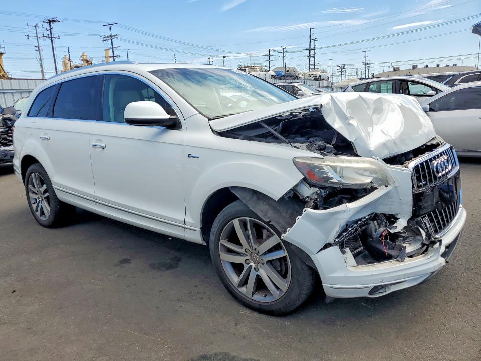 2014 Audi Q7 VIN WA1LGAFE8ED016524 COPART salvage auction — FRONT END, Ca - Salvage Certificate, sold $325 on 2026-09-02 (photo 4)