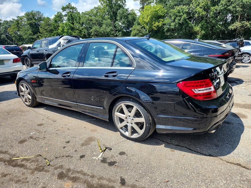 2014 Mercedes-benz C class VIN WDDGF4HB5EA953918 COPART salvage auction — REAR END, Ga - Cert Of Title-Court Order, sold $1,150 on 2026-09-01 (photo 2)