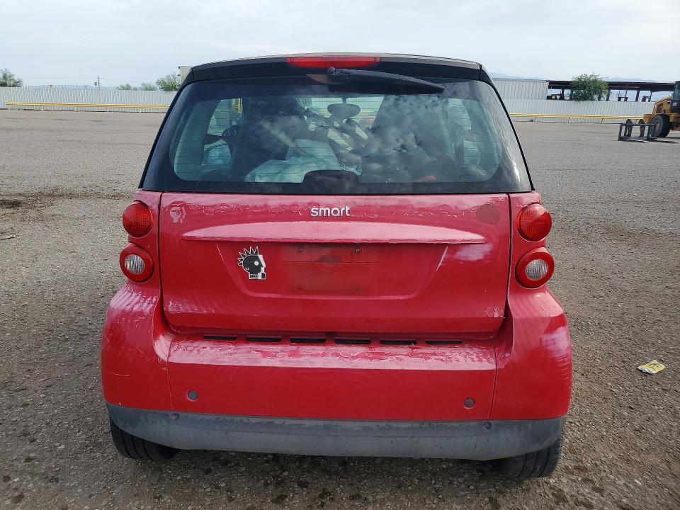 2009 Smart Fortwo VIN WMEEJ31X99K324468 COPART salvage auction — FRONT END, AZ - CERT OF TITLE - SALVAGE, sold $225 on 2026-09-11 (photo 6)