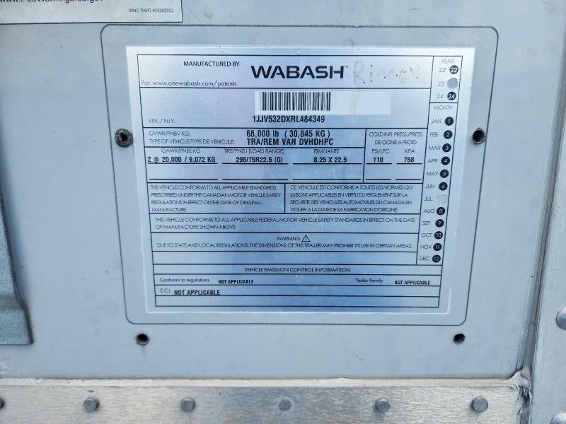 2024 Waba 53 VIN 1JJV532DXRL484349 COPART salvage auction — SIDE, CT, sold $850 on 2026-09-08 (photo 8)