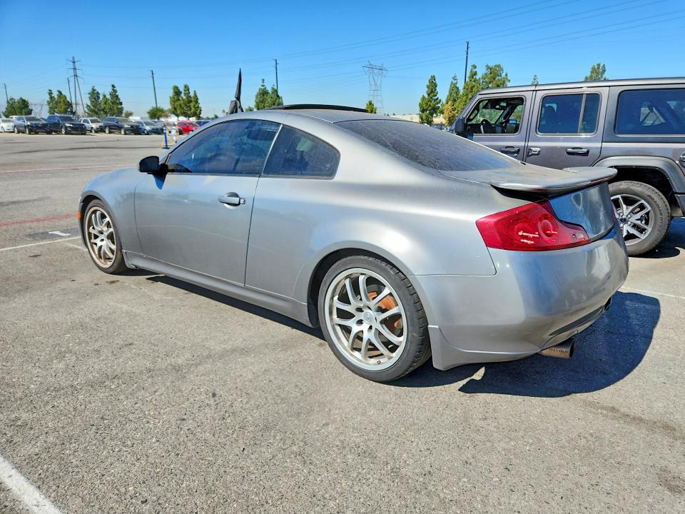 2006 Infiniti G35 VIN JNKCV54E16M722109 COPART salvage auction — MINOR DENT/SCRATCHES, CA - DIS/DLR/EXP ONLY CLEAN TITLE, sold $1,100 on 2026-08-22 (photo 2)