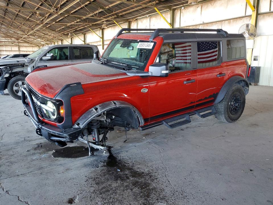 2023 Ford Bronco VIN 1FMEE5DP9PLA86120 COPART salvage auction — FRONT END, Az - Cert Of Title - Salvage, sold $21,600 on 2026-09-14 (photo 1)