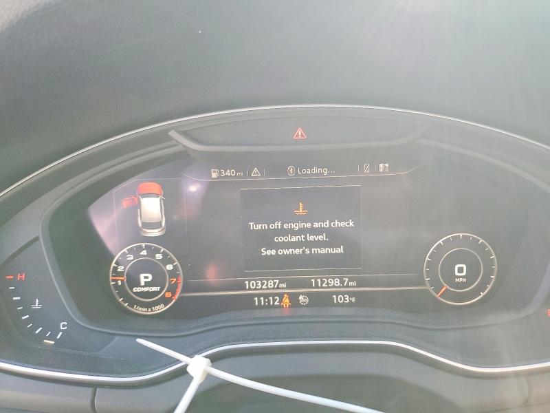 2019 Audi Q5 VIN WA1BNAFY7K2089595 COPART salvage auction — FRONT END, Salvage Title, sold $8,000 on 2026-09-05 (photo 9)