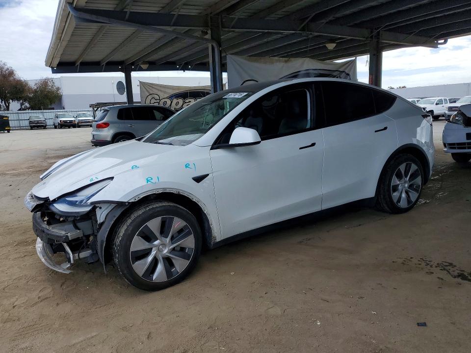 2021 Tesla Model y VIN 5YJYGAEE4MF242919 — COPART salvage auction photo