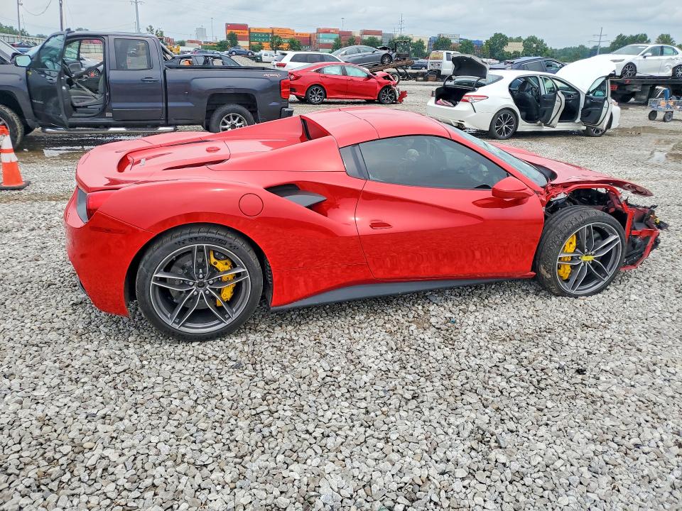 2019 Ferrari VIN ZFF80AMA0K0245476 COPART salvage auction — FRONT END, Oh - Cert Of Title-Salvage, sold $164,000 on 2026-09-01 (photo 3)