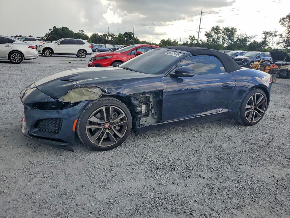 2021 Jaguar F-type VIN SAJDD5GX9MCK70386 COPART salvage auction — FRONT END, Fl - Cert Of Title Slvg Rebuildable, sold $15,100 on 2026-08-25 (photo 1)