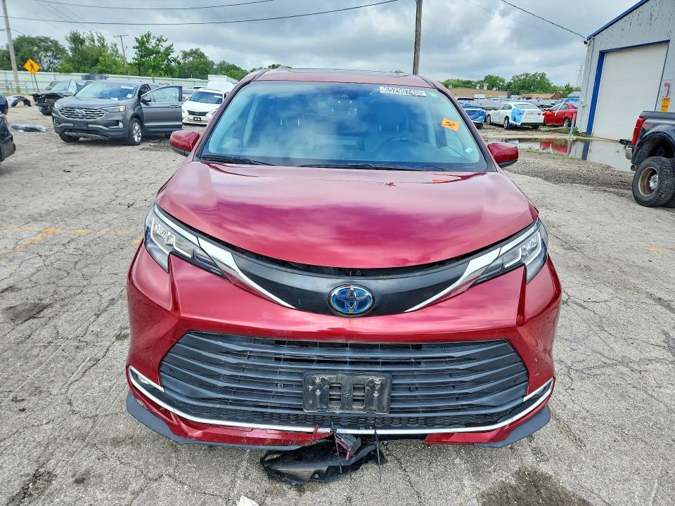 2023 Toyota Sienna VIN 5TDYRKEC4PS161840 COPART salvage auction — FRONT END, Il - Salvage Certificate (P), sold $11,700 on 2026-08-19 (photo 5)