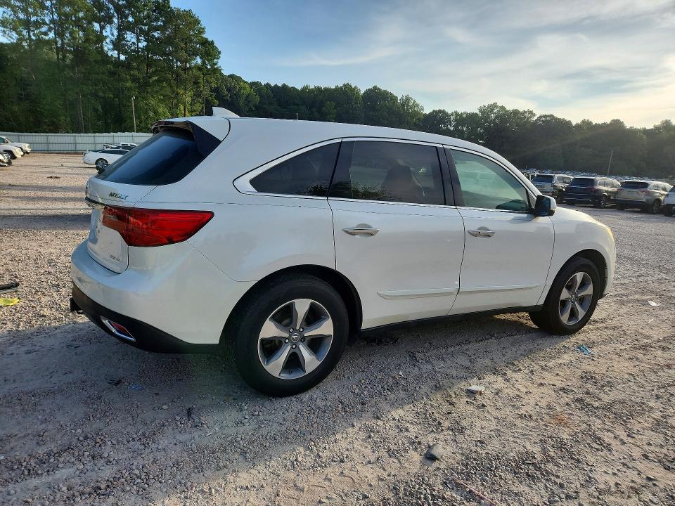 2014 Acura Mdx VIN 5FRYD4H2XEB004780 COPART salvage auction — MINOR DENT/SCRATCHES, Nc - Dealer Only Clean Title, sold $2,650 on 2026-08-25 (photo 3)
