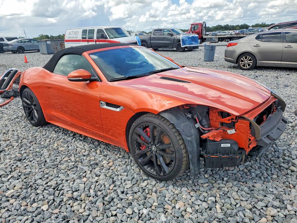 2014 Jaguar F-type VIN SAJWA6FC3E8K05155 COPART salvage auction — FRONT END, Fl - Cert Of Title Slvg Rebuildable, sold $8,900 on 2026-08-25 (photo 4)