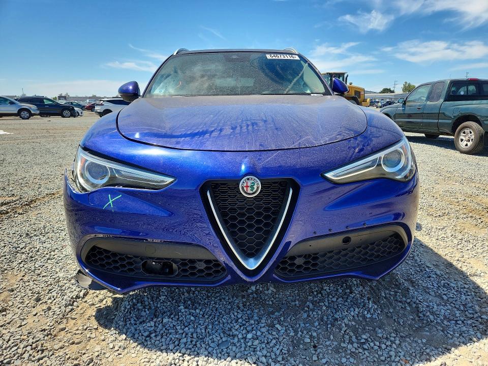 2021 Alfa romeo Stelvio VIN ZASPAKBN1M7D25180 COPART salvage auction — FRONT END, Ca - Salvage Certificate, sold $7,100 on 2026-09-11 (photo 5)