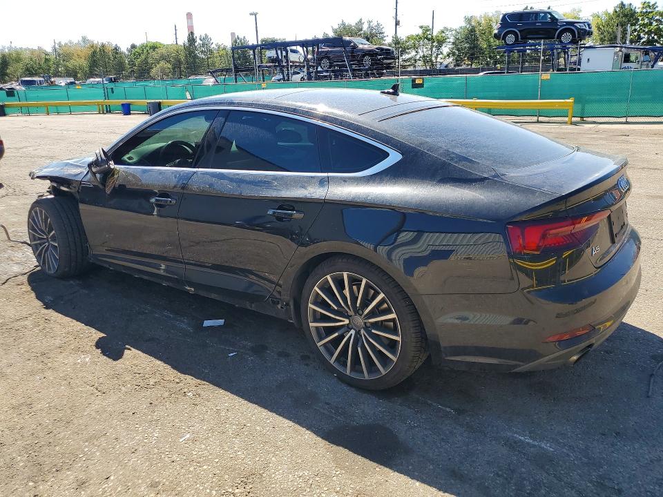 2018 Audi A5 VIN WAUENCF59JA047483 COPART salvage auction — FRONT END, Salvage Title, sold $7,000 on 2026-08-25 (photo 2)