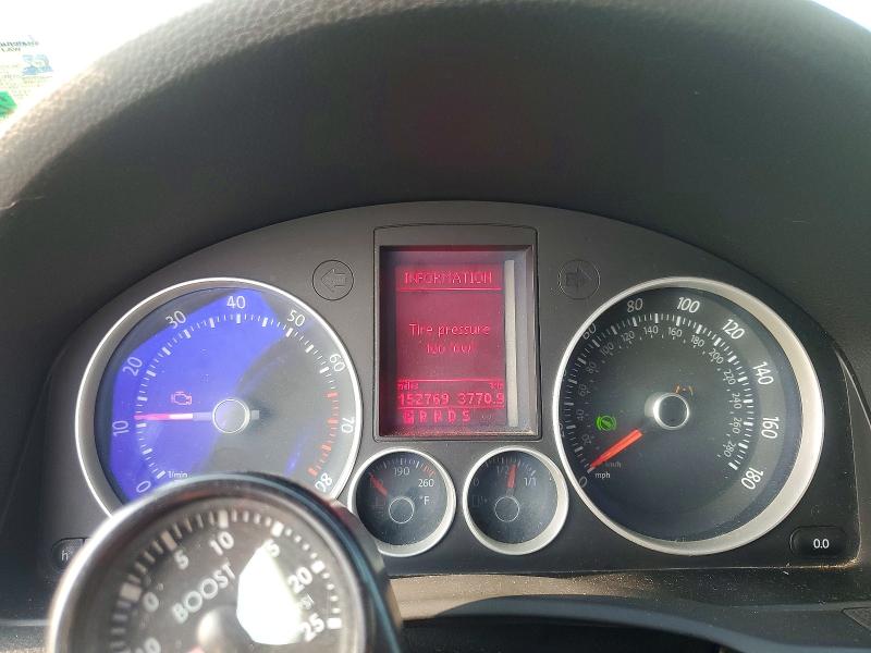 2008 Volkswagen Gti VIN WVWFV71K88W052943 COPART salvage auction — FRONT END, LA - CERT OF TITLE-SALVAGE, sold $950 on 2026-08-17 (photo 9)