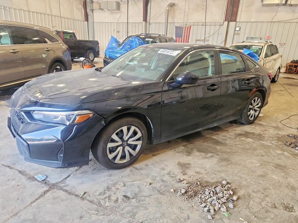 2026 Honda Civic VIN 2HGFE2F25TH537139 COPART salvage auction — FRONT END, WI - CERT OF TITLE-CLAIM PAID, sold $6,000 on 2026-09-14 (photo 1)